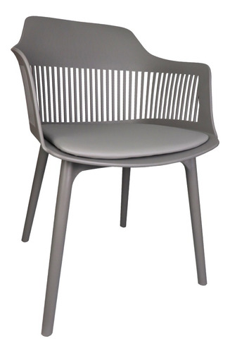 Cadeira Montreal Marcela Assento Estofado Linha Premium Cor Cinza
