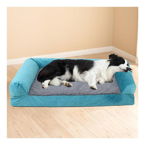 Cama Ortopédica Para Perros M, Soporte De Espuma, Funda Lava