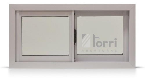 Ventana Aluminio Blanco Herrero 060x040 Con Vidrio