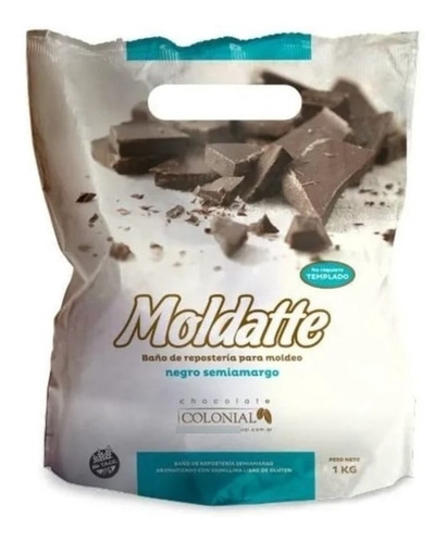 Chocolate Moldatte Semiamargo X1kg X 1 - Cotillón Waf