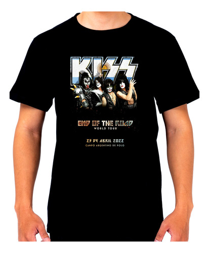 Remera Kiss End Of The Road Argentina 964 Dtg Minos