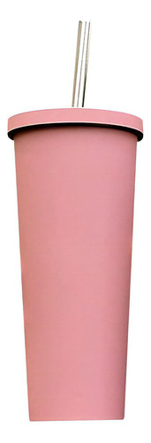 Termo Con Tapa Y Pop 600 Ml Acero Inoxidable Rosa Linnar