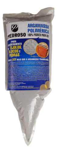 Kit 3 Massa Polimérica Cimento Pronto 3kg Cola Tijolo Bloco