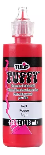  TULIP Dimensional Fabric Paint 17132 Dfpt 4Oz Puffy Red, 4 Fl  Oz (Pack of 1)