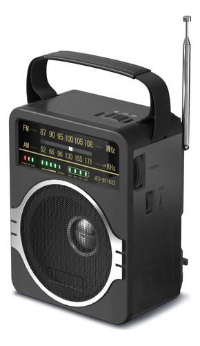 Radio Portátil Fm Bluetooth 5.0 Altavoz 5w Batería Recargabl