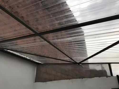 Kit 5pcs Telhas Policarbonato 6,00x0,99+conj. Fixação