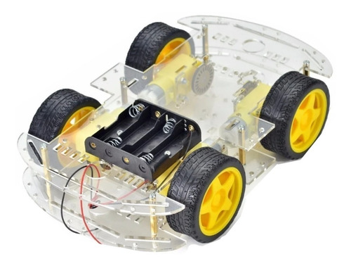 Chasis De Carro Kit Compatible Con Arduino, 4 Llantas Motor