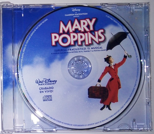 Mary Poppins Musical Broadway - Cd Soundtrack Disney - C*f (Usado)