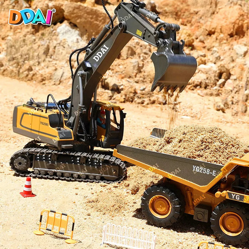 K Coche Teledirigido Excavadora De Juguete Para Niños