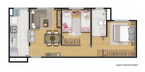 Imagem 18 de 30 de Apartamento Único 45m² Planejado Com 2 Dormitórios, Ponte Grande