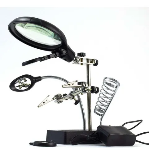 Latina Brazo Articulado Con Lupa C 5 Led New