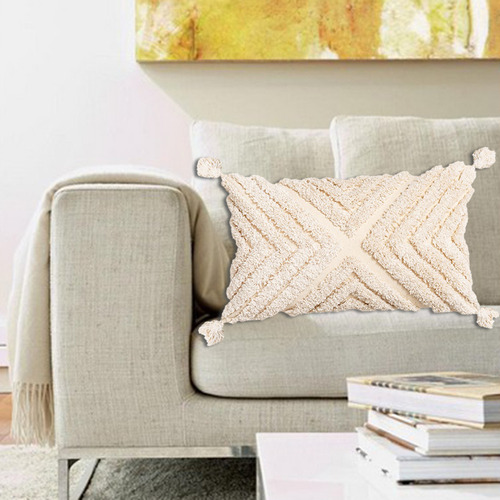 De Almohada Boho Con Borlas, De Almohada Decorativas, De