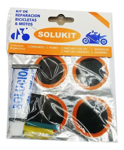 Mikqky 34 Piezas Kit De Reparación De Neumáticos De Bicicleta, Parches De  Reparación De Bicicletas, Parches Bicicleta Autoadhesivo, con Escofina De  Metal y Palanca, para Reparar Motocicletas : .es: Deportes y aire