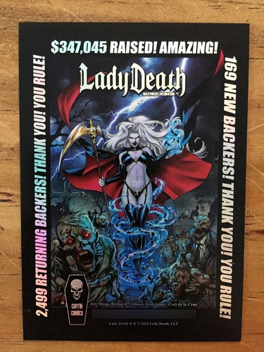 Tarjetas - Lady Death Holocard Coffin Holofoil