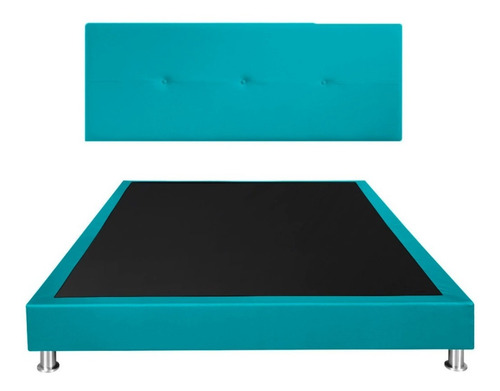 Cabecero +base Cama Queen 160x190. Varios Colores.