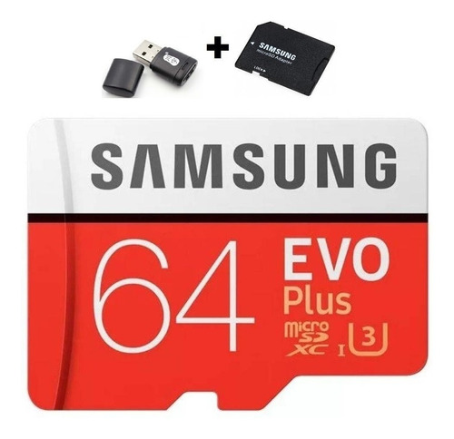 Cartão Samsung Micro Sd Sdxc Evo Plus 64gb 100mb/s Lacrado Top