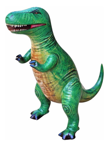 Decoración Dinosaurio Trex Verde Inflable Fiestas Globos