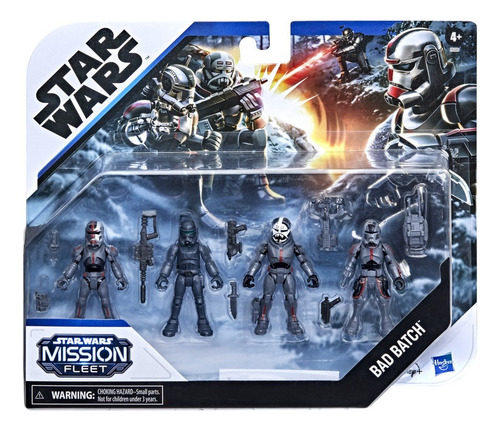 Star Wars Mission Fleet Clone Commando Clash, Bad Batch (Usado)