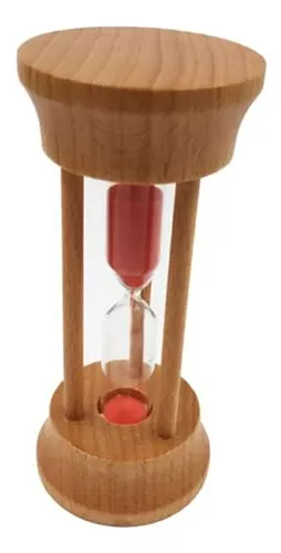 Reloj de arena con un simpático pirata, con porta cepillo de dientes