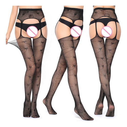 C^ Lencería De Malla De Encaje For Mujer, Transparente Y