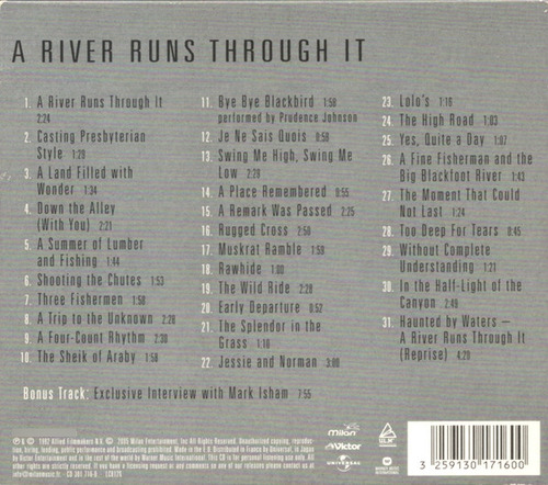 Cd A River Runs Through It (original Motion Picture Soundtra Estándar