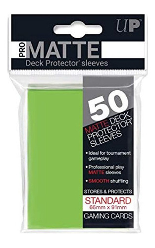 Ultra Pro 50ct Promatte Lime Green Protectores De Plataforma