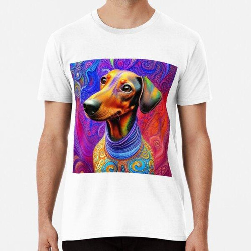 Remera Arte Tribal Del Perro Dachshund 1 Algodon Premium