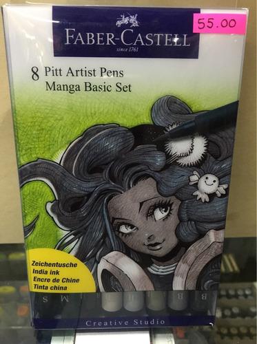 Manga Basic Set X8 Pitt Artist Pen Faber Castell