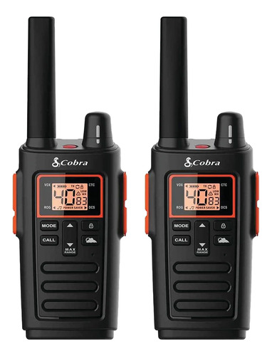 Cobra Rx380 Walkie Talkies Para Adultos - Recargable, 40 Can