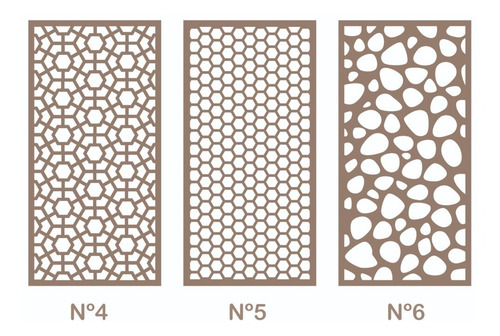 Imagen 3 de 7 de Panel Decorativo Chapa Nº 16 (1,6mm) P/exterior 60 X 120 Cm