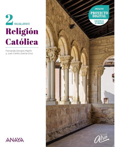 Libro: Religión Católica 2ºbachillerato. Nuevo Atrio 2023. D