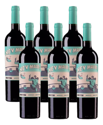 Vino Riccitelli Hey Malbec Caja x 6Un