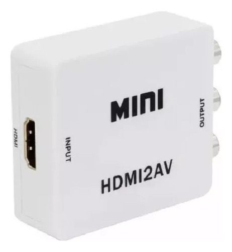 Adaptador Convertidor De Video Analógico Av Rca A Hdmi