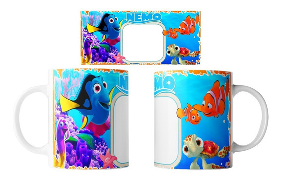 Disney Pixar Taza con diseño de Nemo y Dory 
