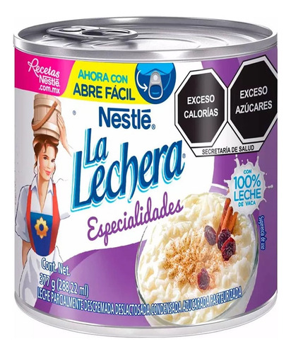Leche Condensada La Lechera Deslactosada 12 Pzs De 377 G C/u