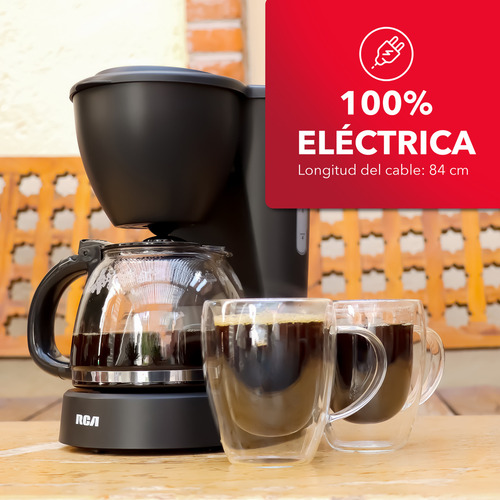 Rca Cafetera Eléctrica 12 Tazas Rc-caf2 Antigoteo Negro