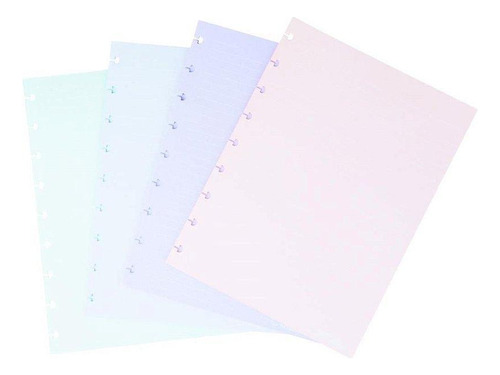 Caderno Inteligente Refil Médio Candy Colors 90g 40fls