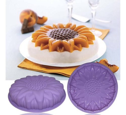 Kit 3 Moldes Repostería Silicona Flores Pastel Redondo Rosca