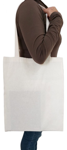 1 bolsa: algodón crudo (ecobag), 35 x 45 cm (ancho x alto)