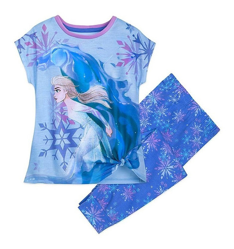 Frozen 2 Pijama De 2 Piezas Talla 5 Disney Store Manga Corta