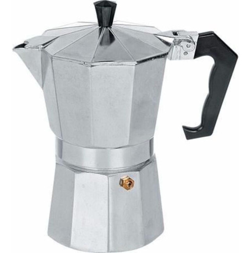 Cafeteira Moka Expresso Grande Luxo Prata 6 Xícaras