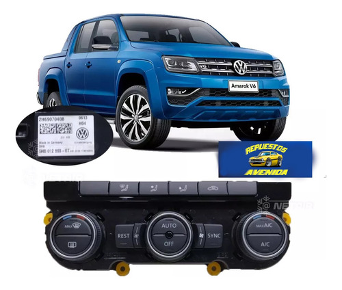 Comando Panel De Aire Acondicionado Vw Amarok 2017/2023