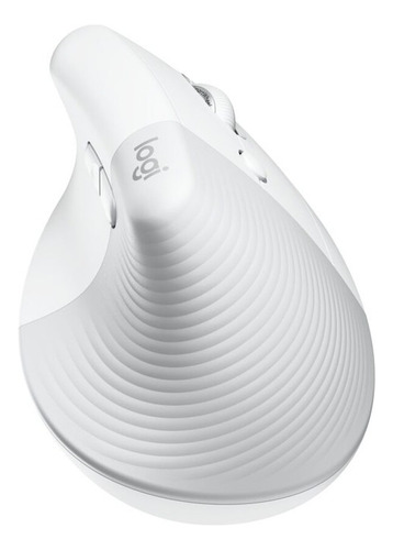 Mouse Sem Fio Ergonômico Lift Branco Logitech Cor Branco-cru