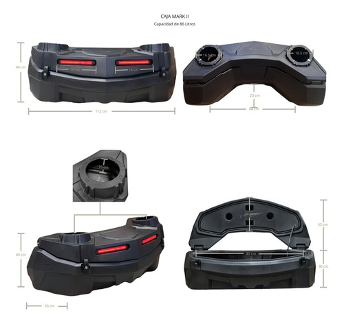 Caja Atv P/instalar Audio Mark Beats 2 Para Cuatrimoto