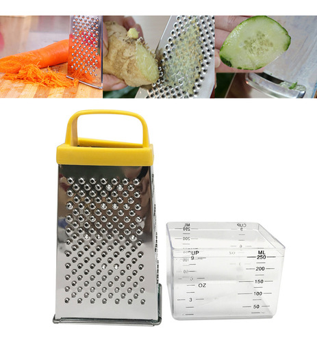 Ger For Queso Y Verduras De 4 Caras De Acero Inoxidable Con