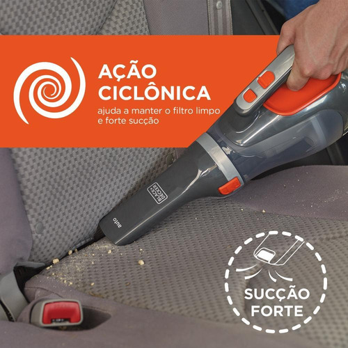 Aspirador De Pó Automotivo 586ml Bdcv610-la - Black+decker