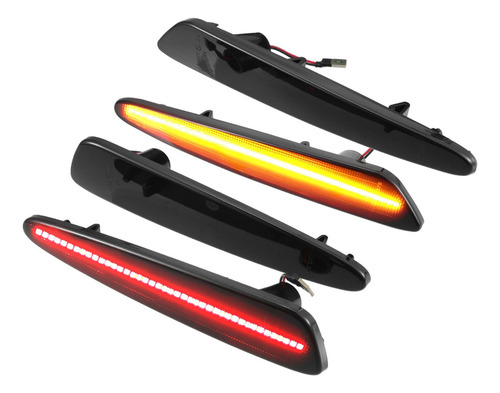 4 Luces De Marcador Lateral Para Chevy Corvette C6 2005-2013