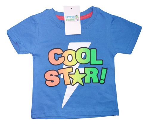 Remera  Bebe Manga Corta Nene Nena Cool Star Cancher Algodon