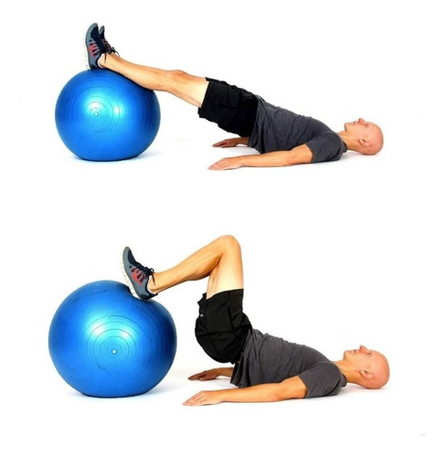 Bola Suiça Pilates 65cm Com Bomba Yoga Abdominais 150kg