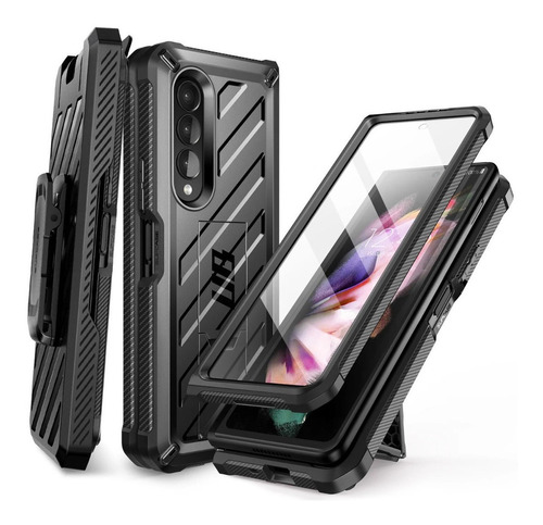 Case 360° Supcase Para Galaxy Z Fold 3 Fold3 2021 Con Gancho